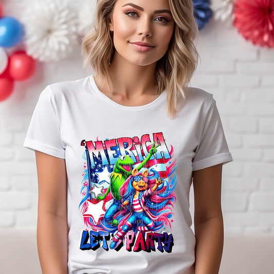 'Merica Let's Party DTF & Sublimation Transfer