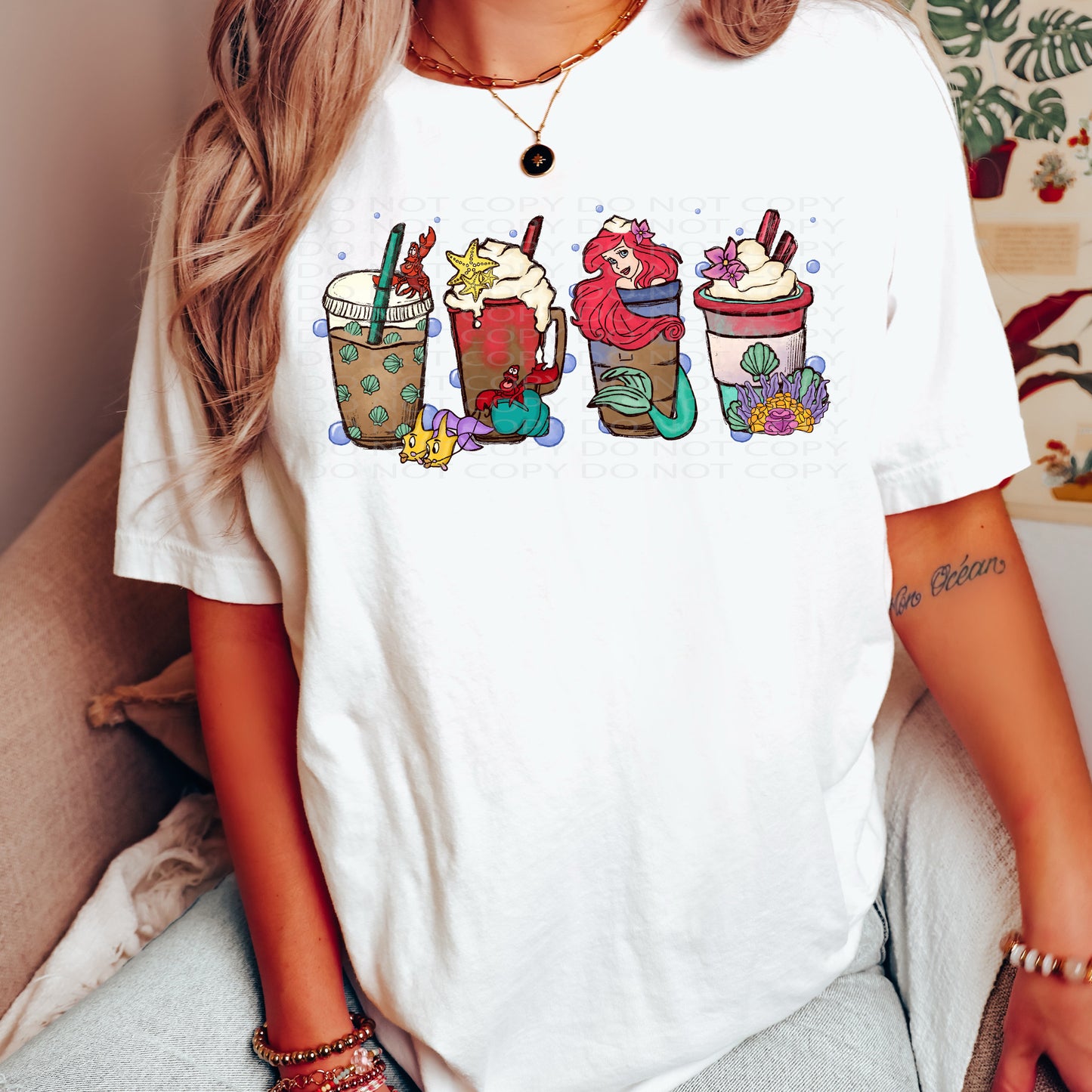 Mermaid Coffee DTF & Sublimation Transfer