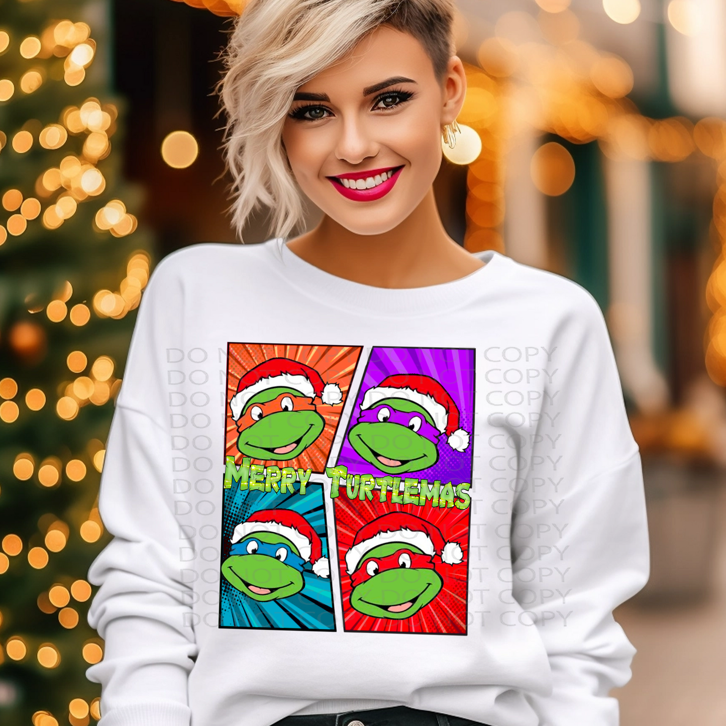 Merry Turtlemas DTF & Sublimation Transfer