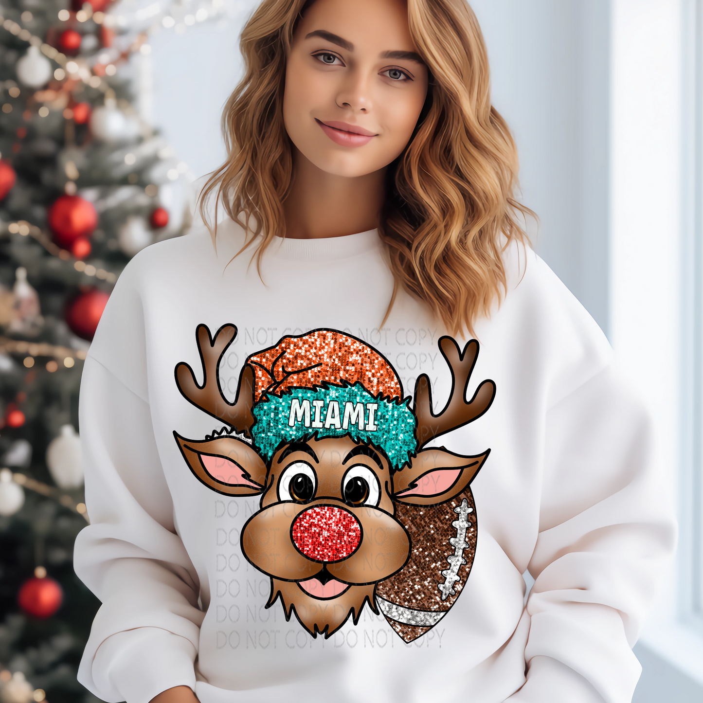 Miami Reindeer DTF & Sublimation Transfer