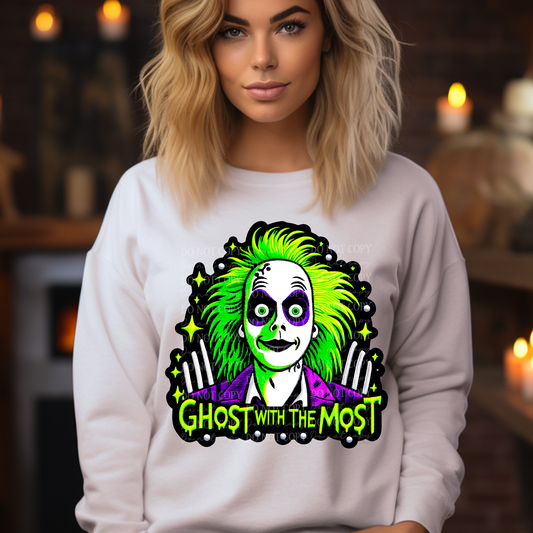 Most Ghost Faux Embroidery DTF & Sublimation Transfer