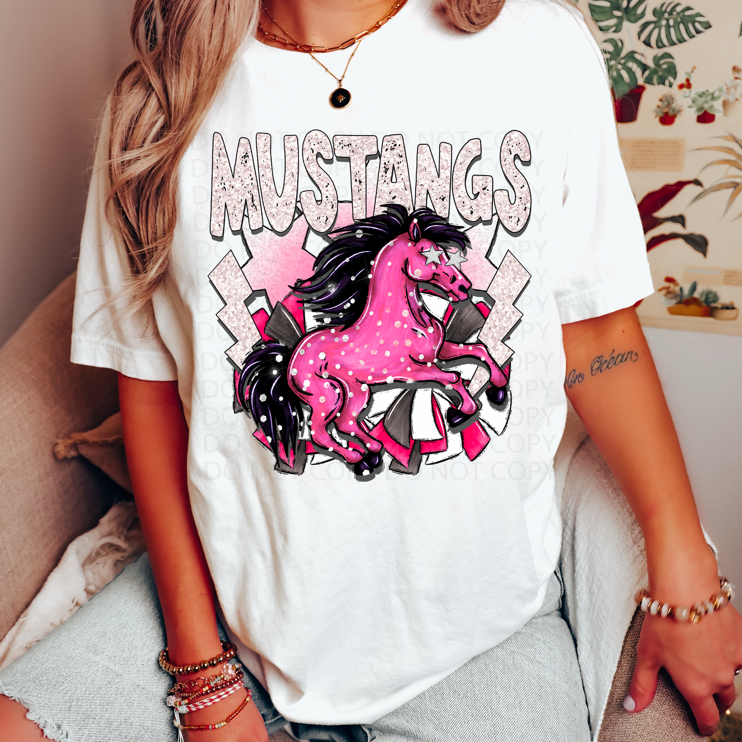 Preppy Mustangs DTF & Sublimation Transfer