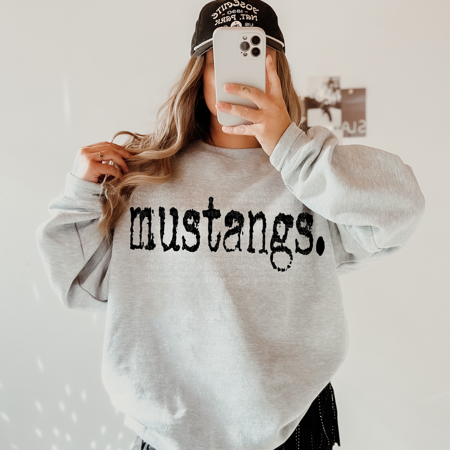 Mustangs Typography DTF & Sublimation Transfer