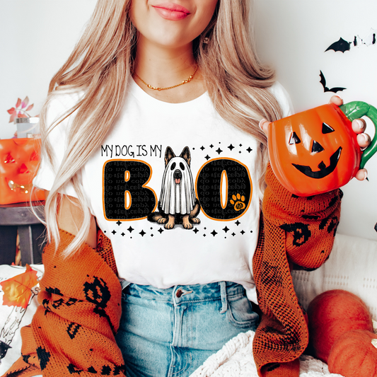 My Dog is My Boo- German Shepherd DTF & Sublimation Transfer