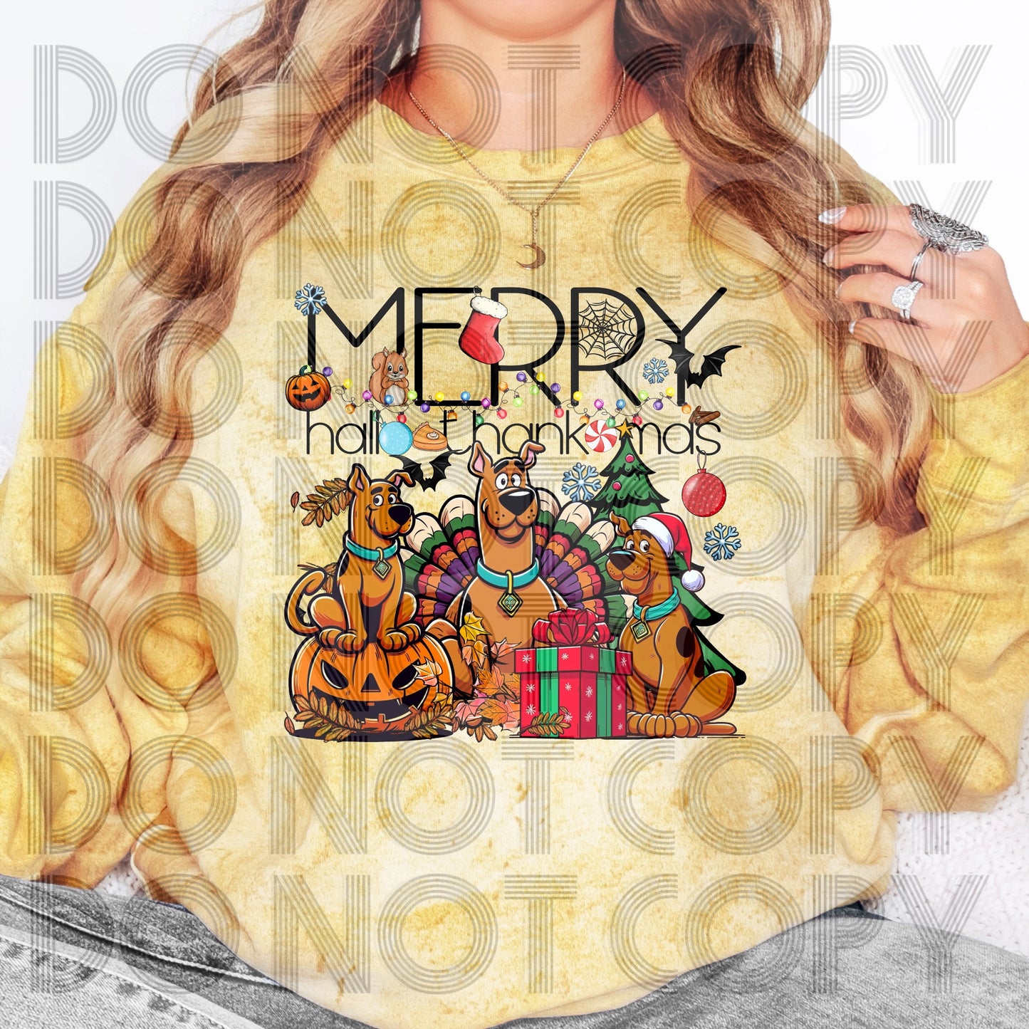 Mystery Merry Hallothankmas DTF & Sublimation Transfer