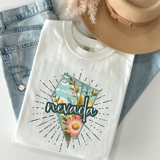 Nevada Retro Floral DTF & Sublimation Transfer