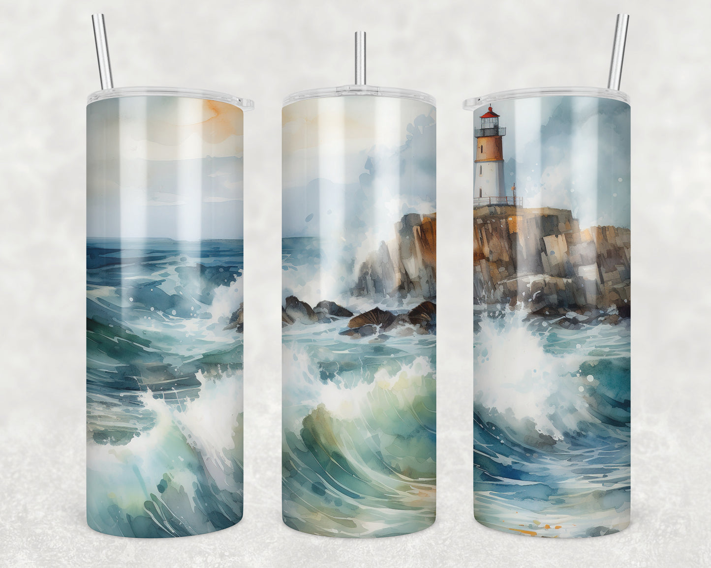 Never Lost Lighthouse Sublimation Transfer Tumbler Wrap 20oz (read description)