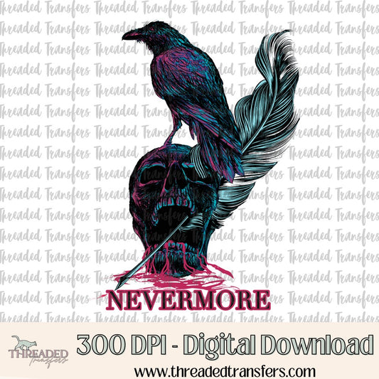 Nevermore Painted Digital Design Download (PNG Format - no product shipped)