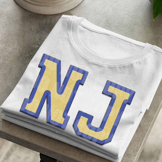 New Jersey **EXCLUSIVE** Faux Embroidery DTF Transfer