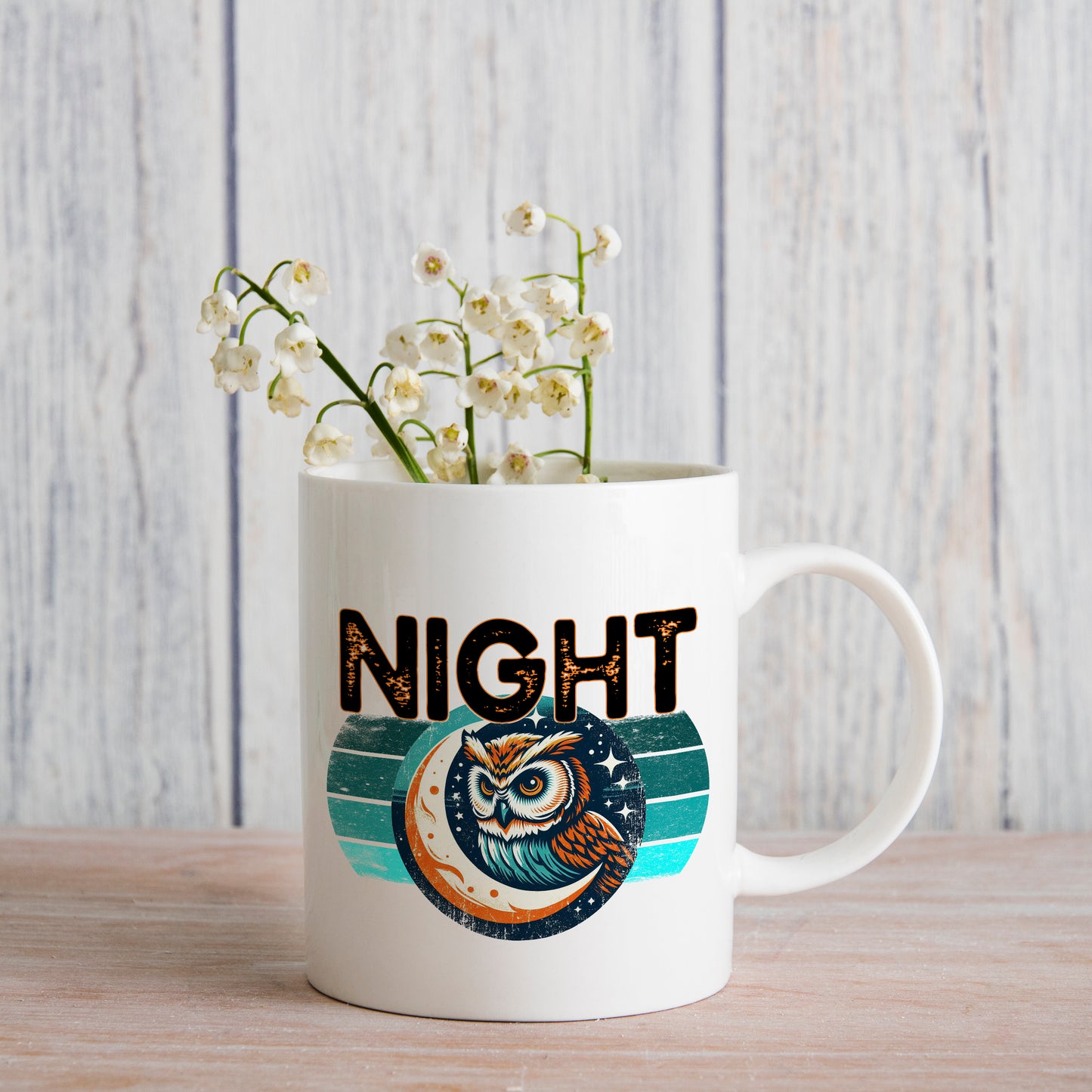 Night Owl (matches shirt) UV DTF Transfer