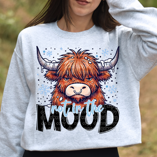 Not in the Mood Cow DTF & Sublimation Transfer