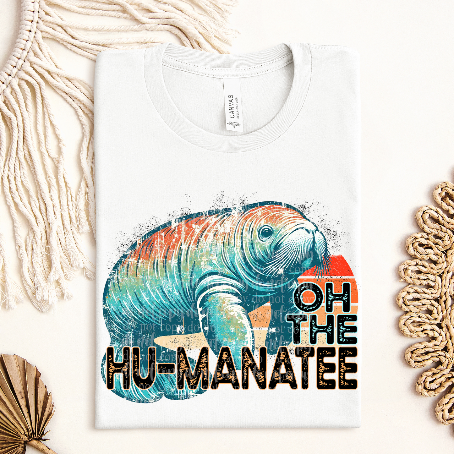 Oh the Hu-Manatee **EXCLUSIVE** Witty Animals DTF & Sublimation Transfer