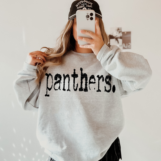 Panthers Typography DTF & Sublimation Transfer