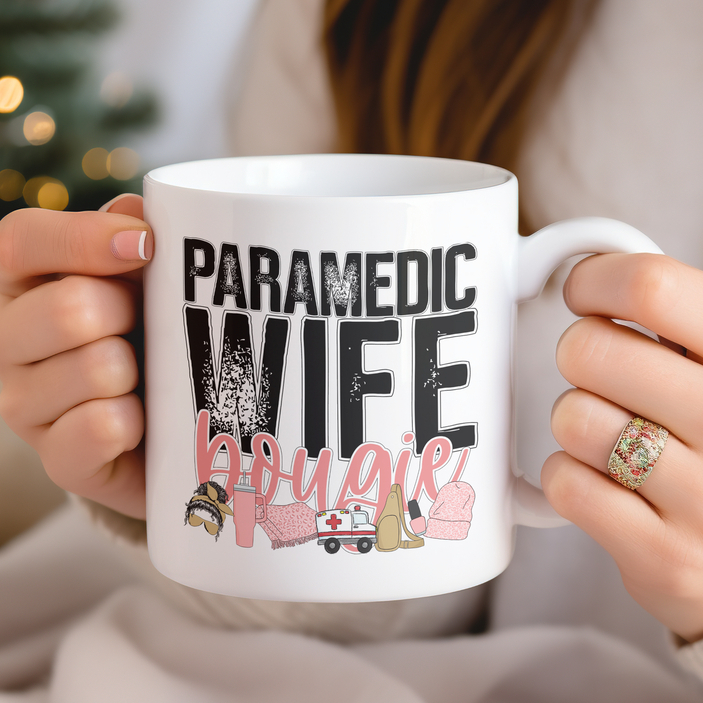 Paramedic Wife Bougie (matches shirt) UV DTF Transfer