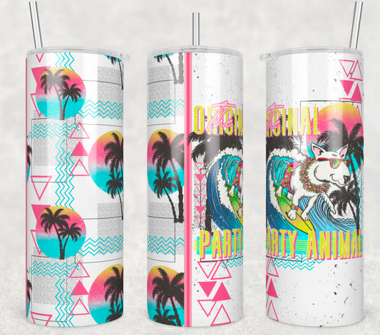 Party Animal (matches shirt) Sublimation Transfer Tumbler Wrap 20oz (read description)