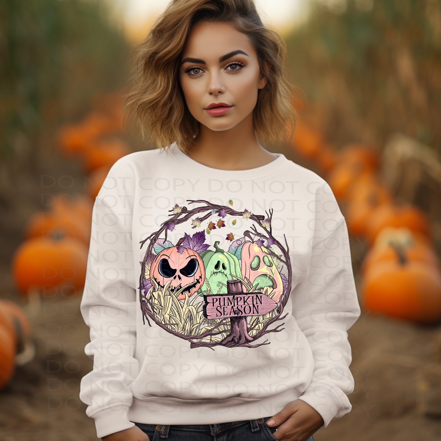 Pastel Pumpkin Season DTF & Sublimation Transfer