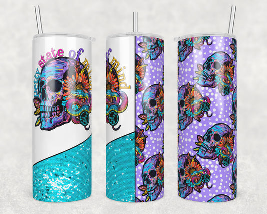 Petty State of Mind (matches shirt) Sublimation Transfer Tumbler Wrap 20oz (read description)