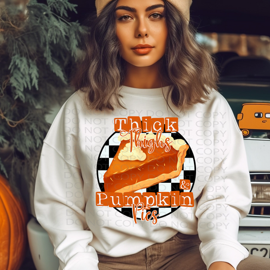 Thick Thighs and Pumpkin Pies DTF & Sublimation Transfer