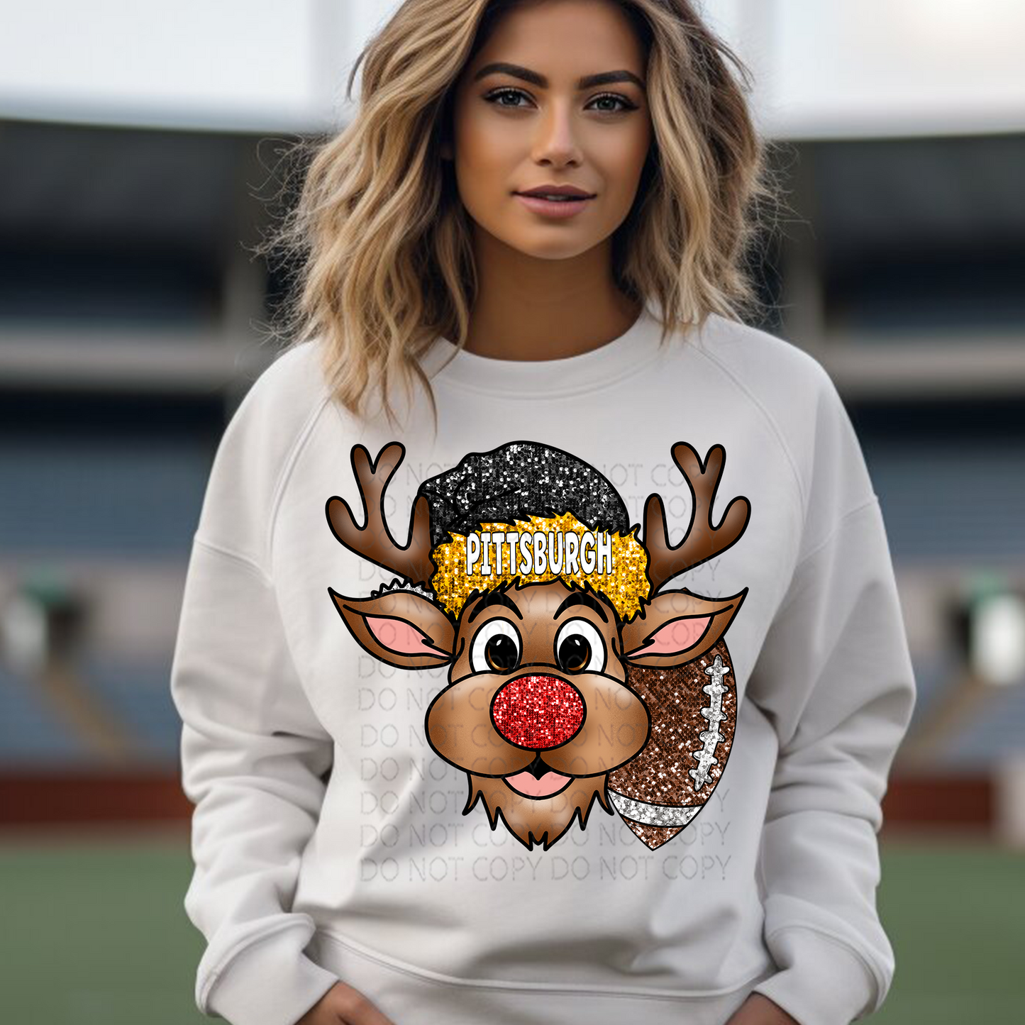 Pittsburgh Reindeer DTF & Sublimation Transfer