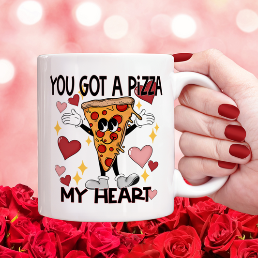 Pizza my Heart (matches shirt) UV DTF Transfer