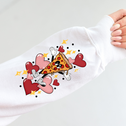 Pizza My Heart Sleeve (matches shirt) DTF & Sublimation Transfer