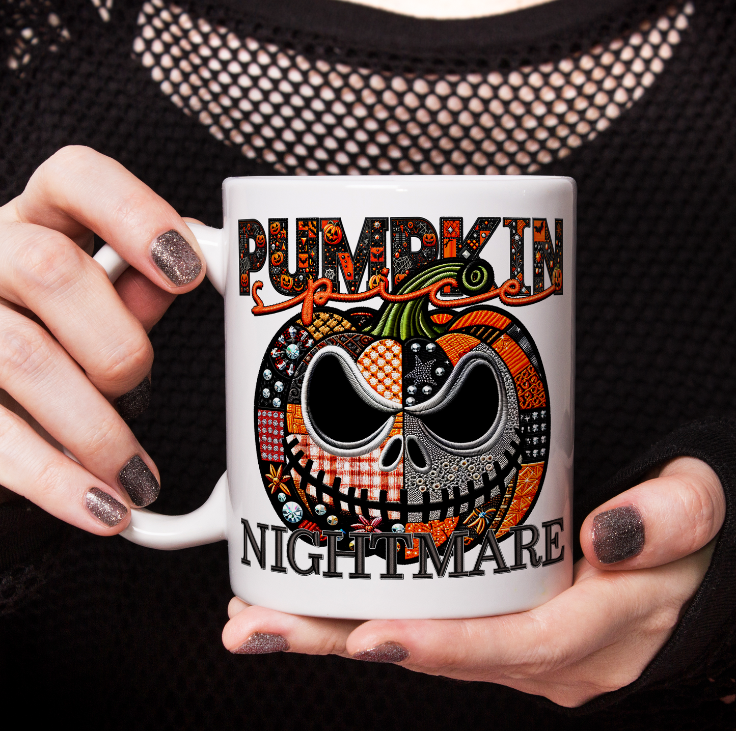 Pumpkin Spice Nightmare (matches shirt) UV DTF Transfer