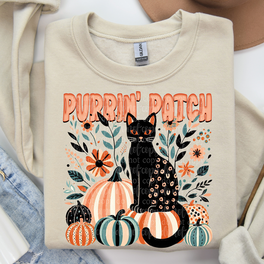 Purrin' Patch DTF & Sublimation Transfer