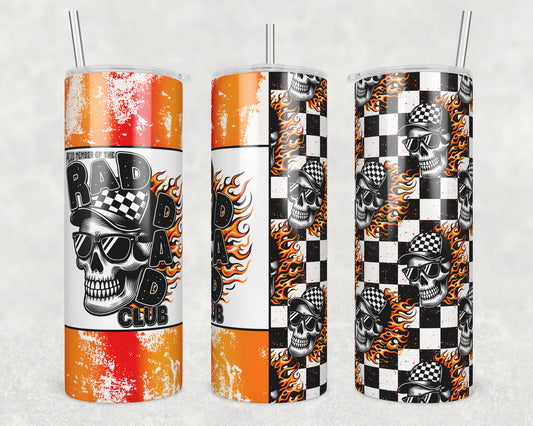 Rad Dad Club (matches shirt) Transfer Tumbler Wrap 20oz (read description)