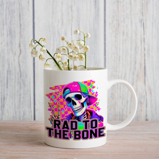 Rad to the Bone (matches shirt) UV DTF Transfer