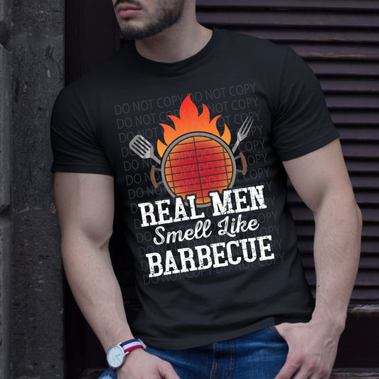 Real Men BBQ DTF Transfer