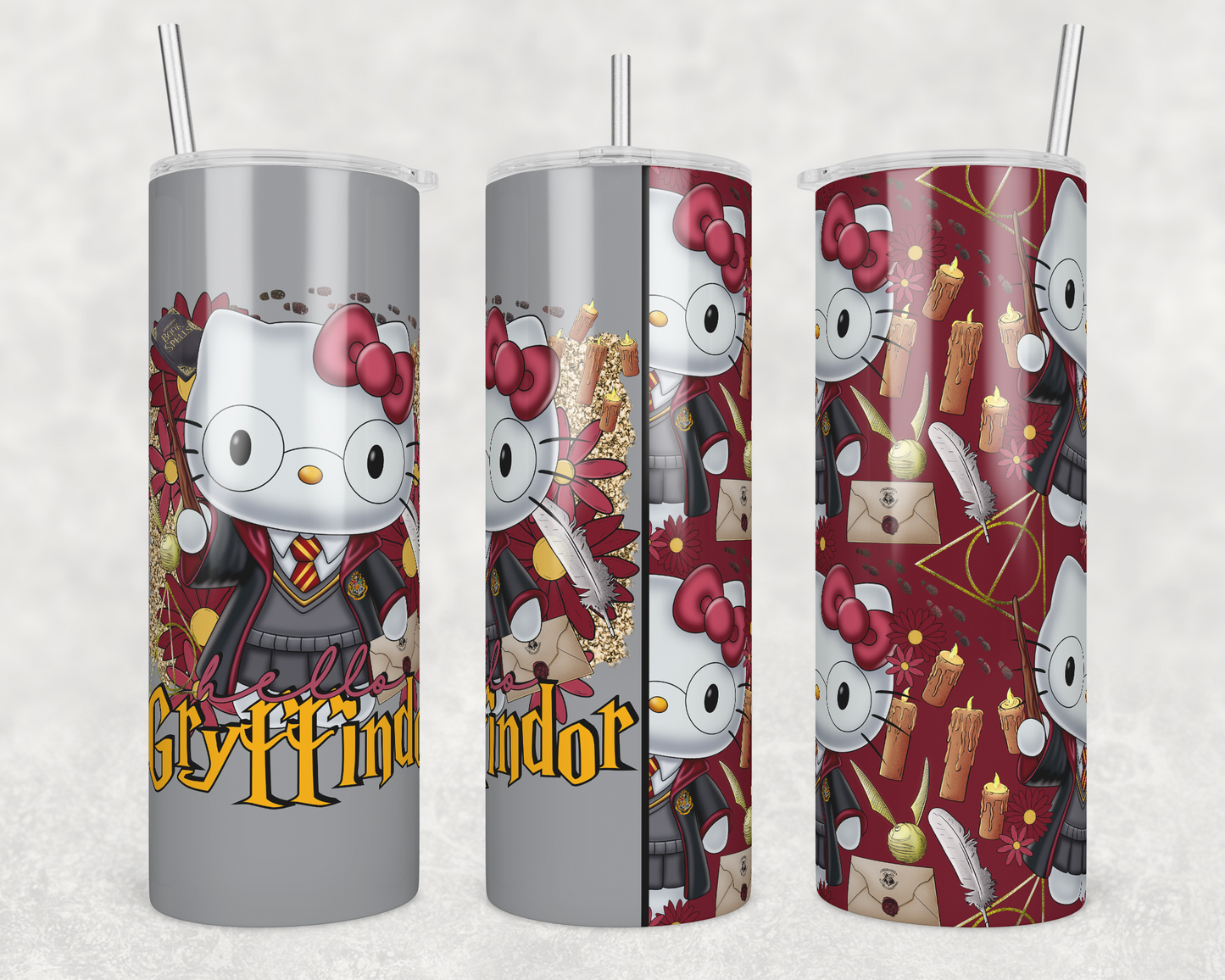 Red House Kitty (matches shirt) Transfer Tumbler Wrap 20oz (read description)