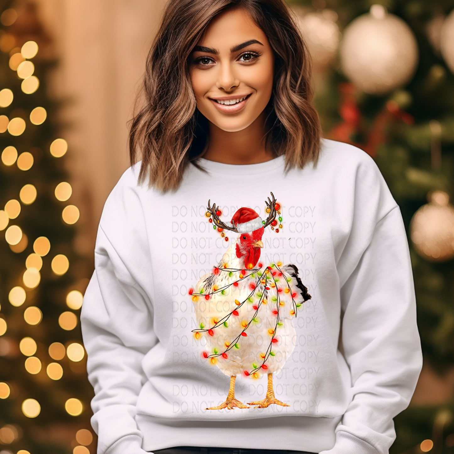 Reindeer Chicken DTF & Sublimation Transfer