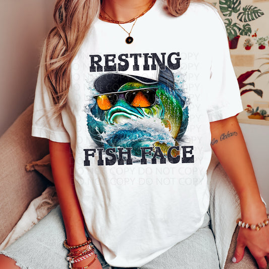 Resting Fish Face DTF & Sublimation Transfer