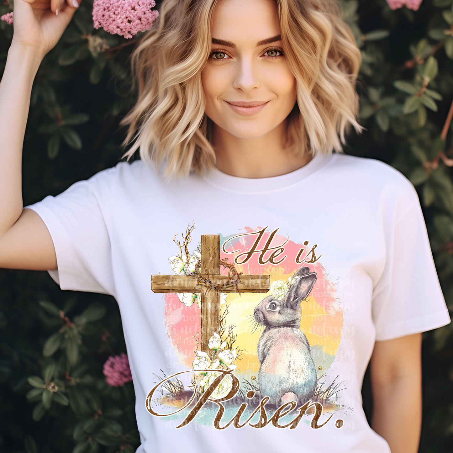 Risen Bunny DTF & Sublimation Transfer