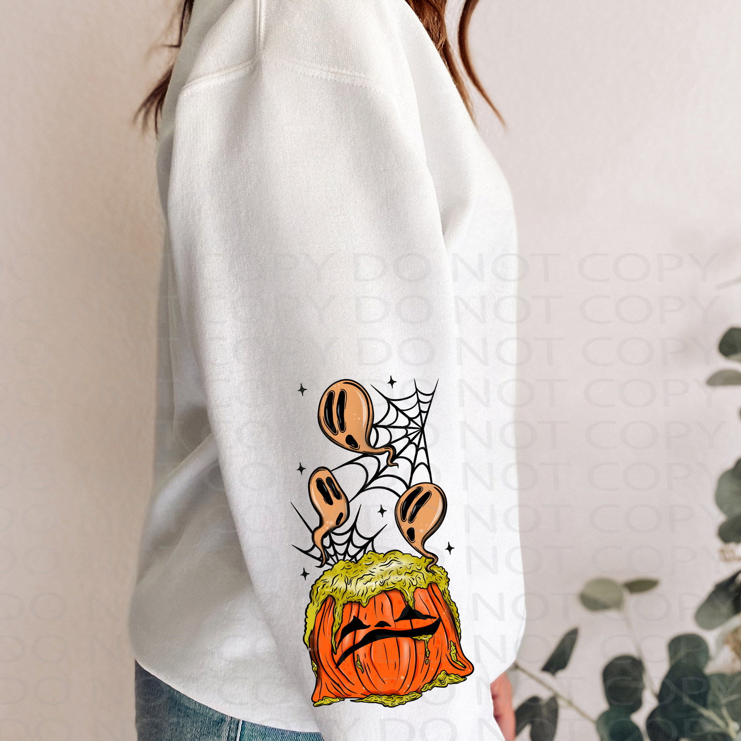 Rotten to the Gourd Sleeve (matches shirt) DTF & Sublimation Transfer