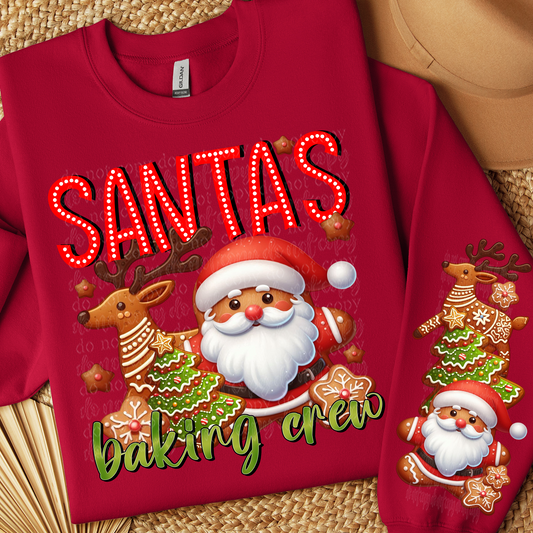 Santa's Baking Crew DTF & Sublimation Transfer