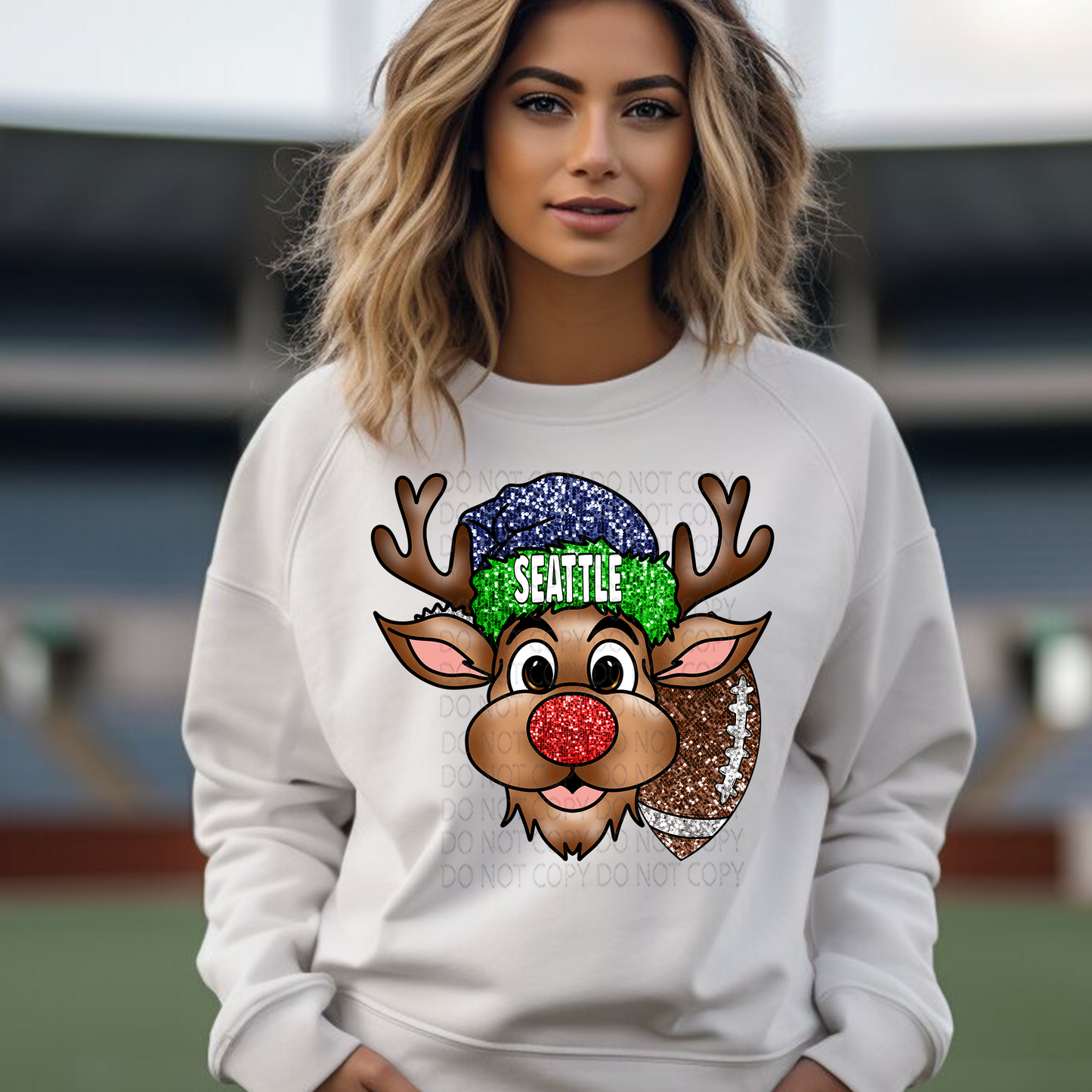 Seattle Reindeer DTF & Sublimation Transfer