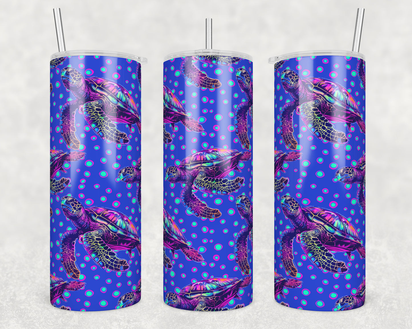 Sea Turtle Colors Sublimation Transfer Tumbler Wrap 20oz (read description)