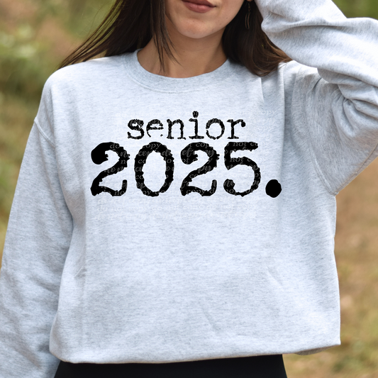 Senior 2025 Typography DTF & Sublimation Transfer