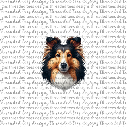 Shetland Sheepdog Wrist/Pocket (matches shirt) DTF & Sublimation Transfer