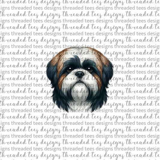 Shih Tzu Wrist/Pocket (matches shirt) DTF & Sublimation Transfer