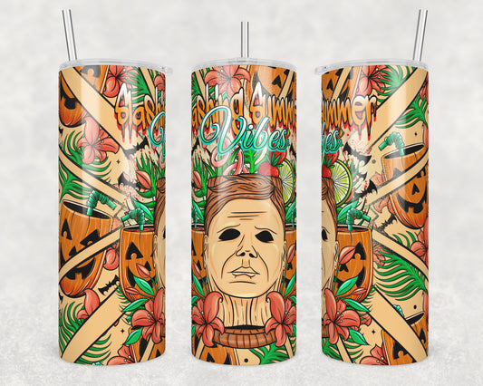 Slashing Summer Vibes (matches shirt) Transfer Tumbler Wrap 20oz (read description)