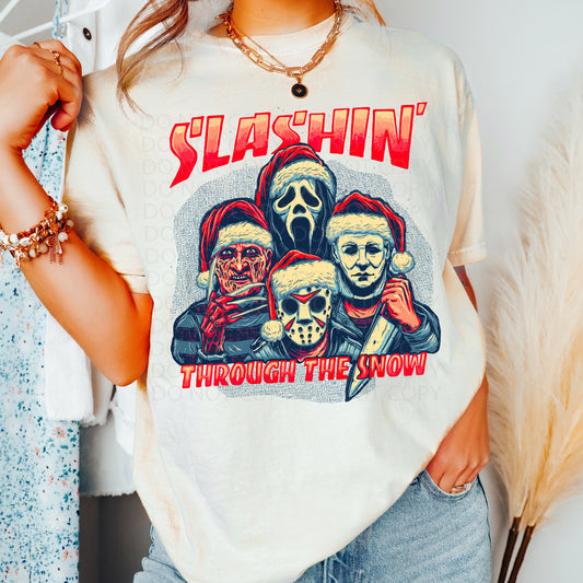 Slashin' Through the Snow DTF & Sublimation Transfer