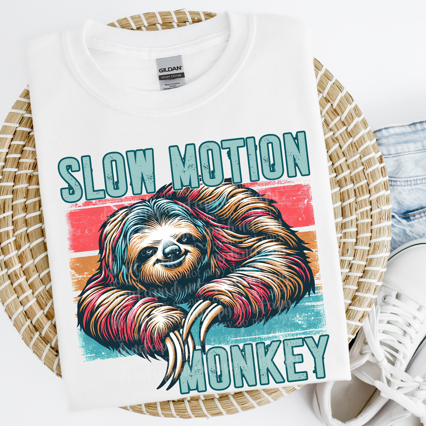 Slow Motion Monkey DTF & Sublimation Transfer