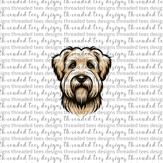 Soft-coated Wheaten Terrier Wrist/Pocket (matches shirt) DTF & Sublimation Transfer