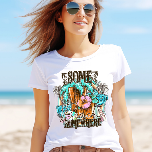 Some Beach Somewhere DTF & Sublimation Transfer