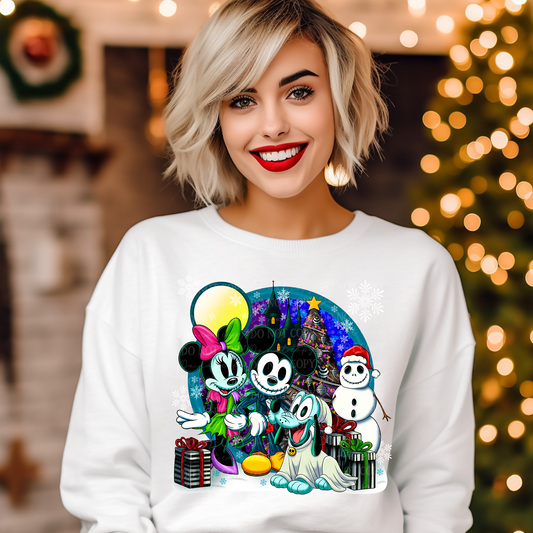 Spooky Christmas Mice DTF & Sublimation Transfer