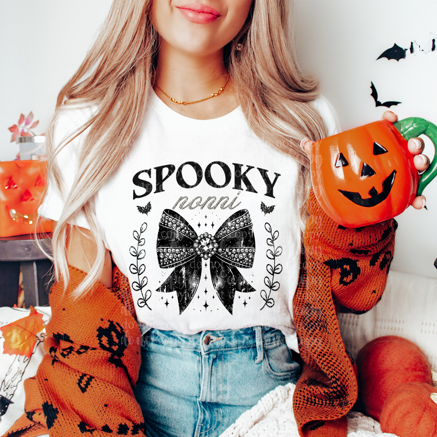 Spooky Nonni Faux Rhinestone DTF & Sublimation Transfer