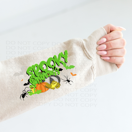 Spooky Princess Froggy Style Sleeve (matches shirt)  DTF & Sublimation Transfer