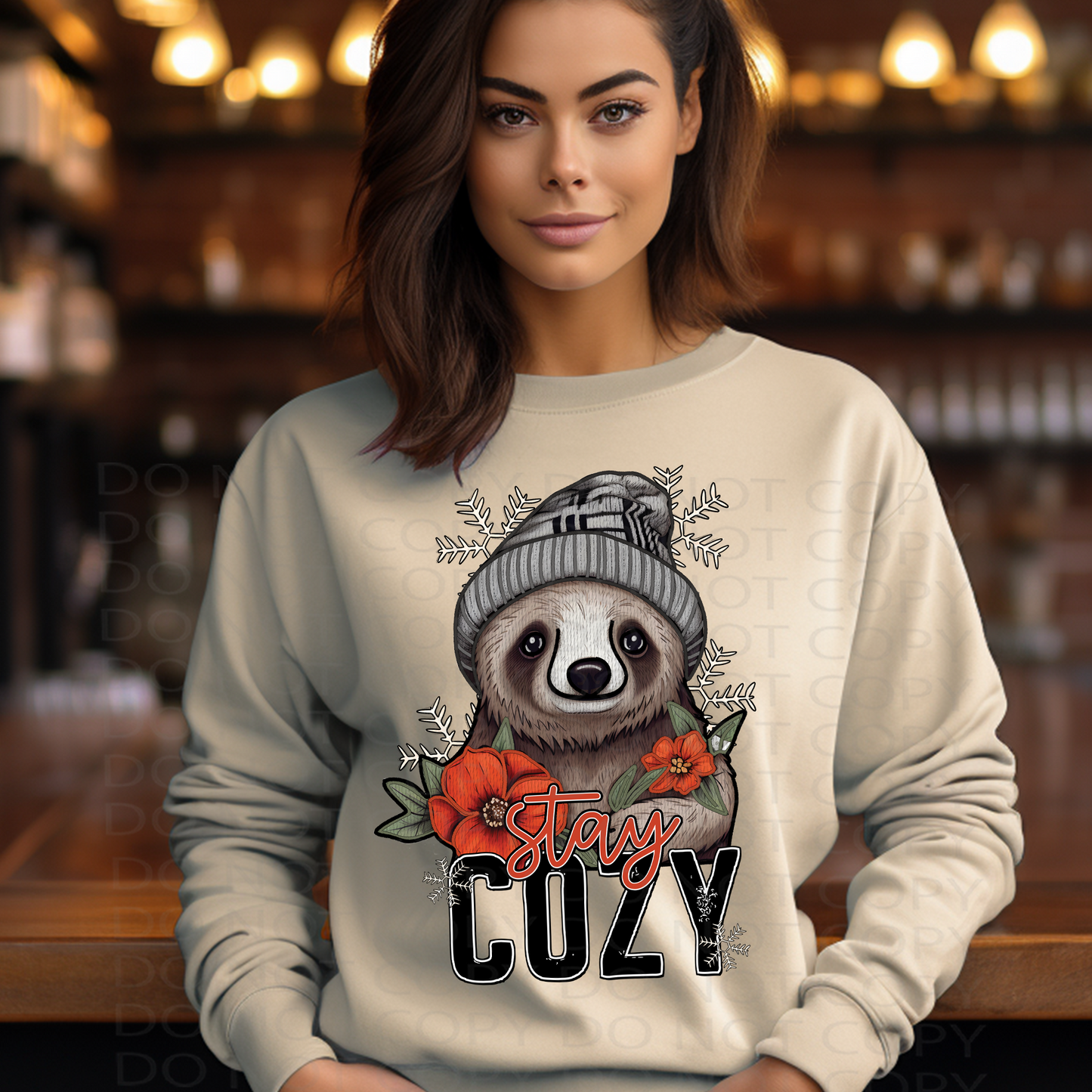 Stay Cozy Sloth DTF & Sublimation Transfer